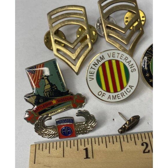 Sgt Pearl Harbor 82nd Airborne Military Insignia Badge US Army Pin LOT 7 - Picture 6 of 12